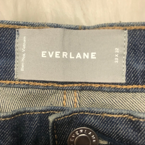 Everlane Slim Jean Dark Indigo 33x32 - Picture 3 of 8